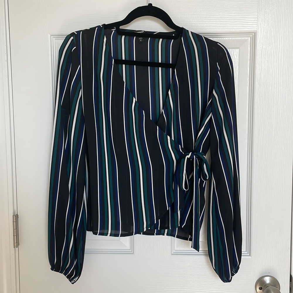 Express Wrap Top, Size XS